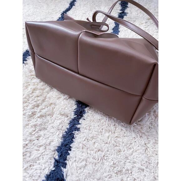 BAGINNING Brown Soft Leather Tote Large Genuine Leather Shopper Bag - Picture 11 of 15